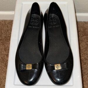 Tory Burch Black Bow Flats